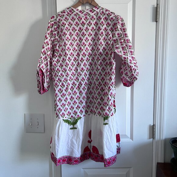 NWOT Mary Marshmellow Floral Printed Tiered Dress - Picture 2 of 6